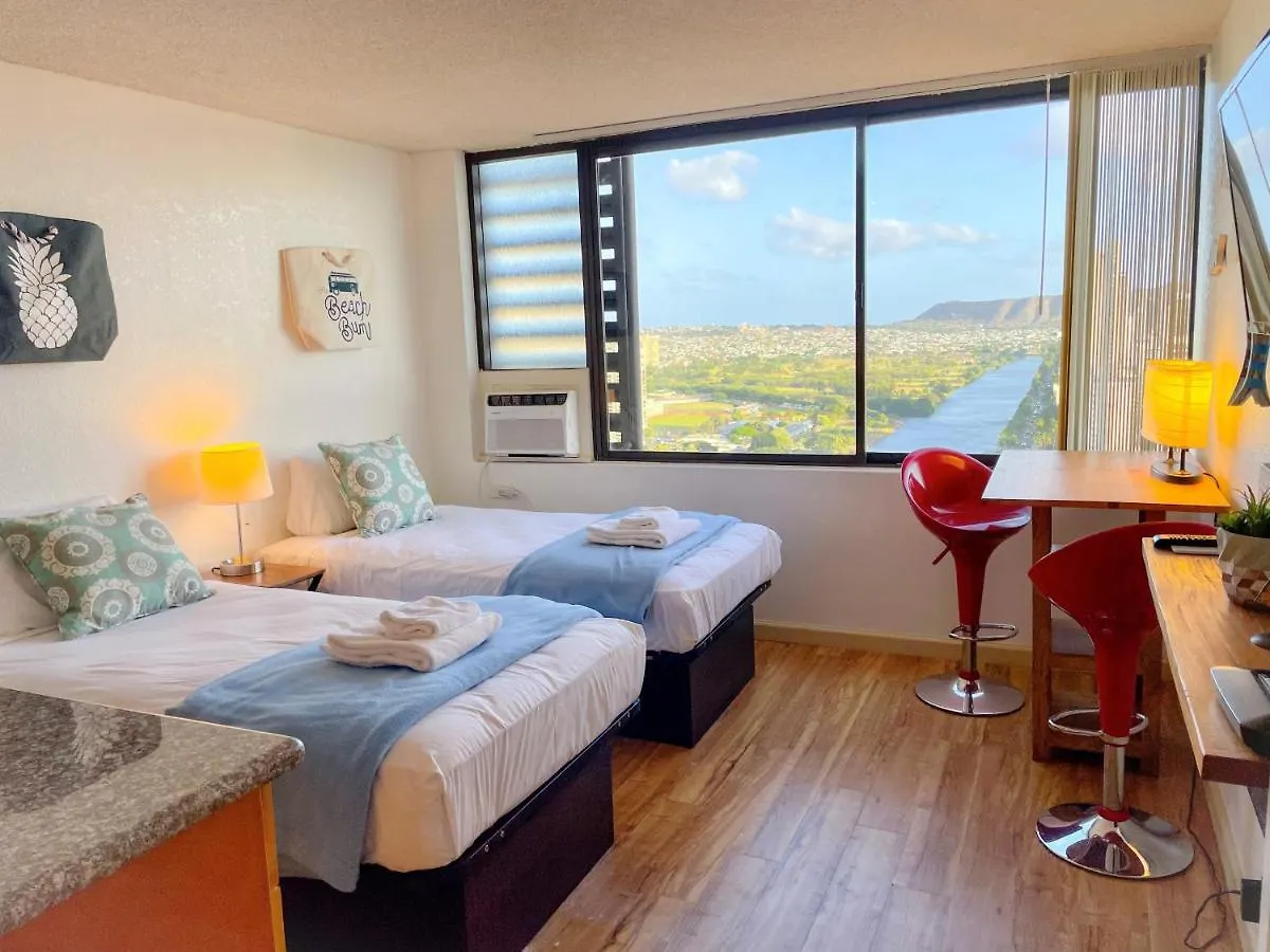 Cozy Hawaiian Monarch Condo 檀香山